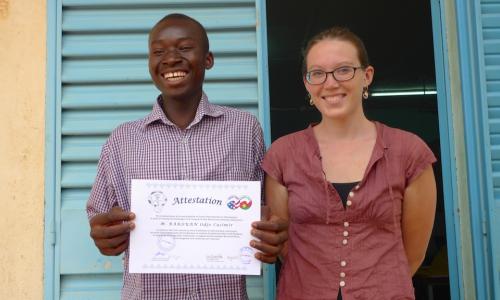 Casimir, one of the best IT students, according to teacher Emma.
