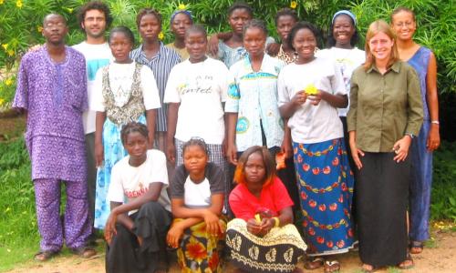 Girls at the 2003 summer camp in Fada N'gourma