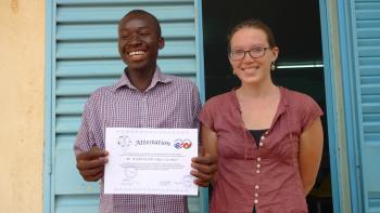 Casimir, one of the best IT students, according to teacher Emma.