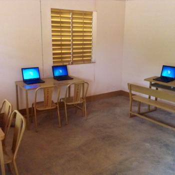 Computer lab at the school.